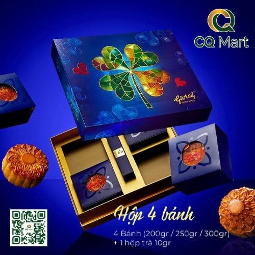 Combo Tâm Giao - Bánh Trung Thu Givral 2025 (4 Bánh)