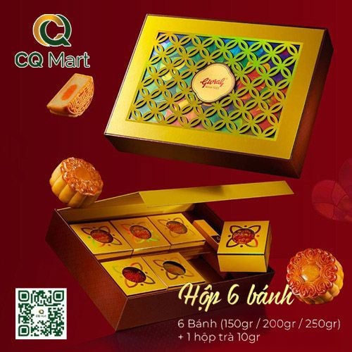 Hộp 6 bánh - Bánh Trung Thu Givral