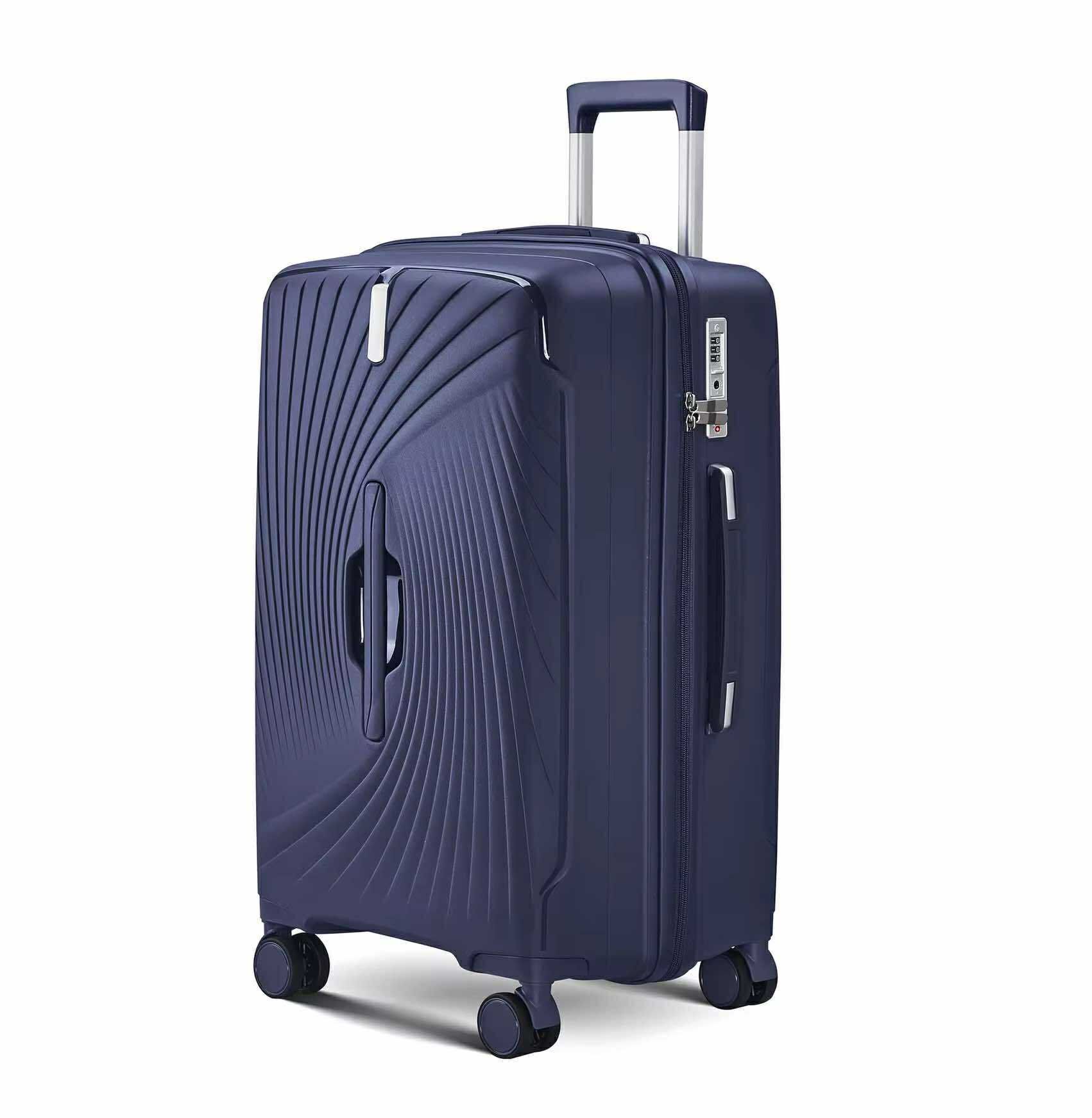 Vali Chống Bể 100% PP8801 Size 24 Màu Xanh Than