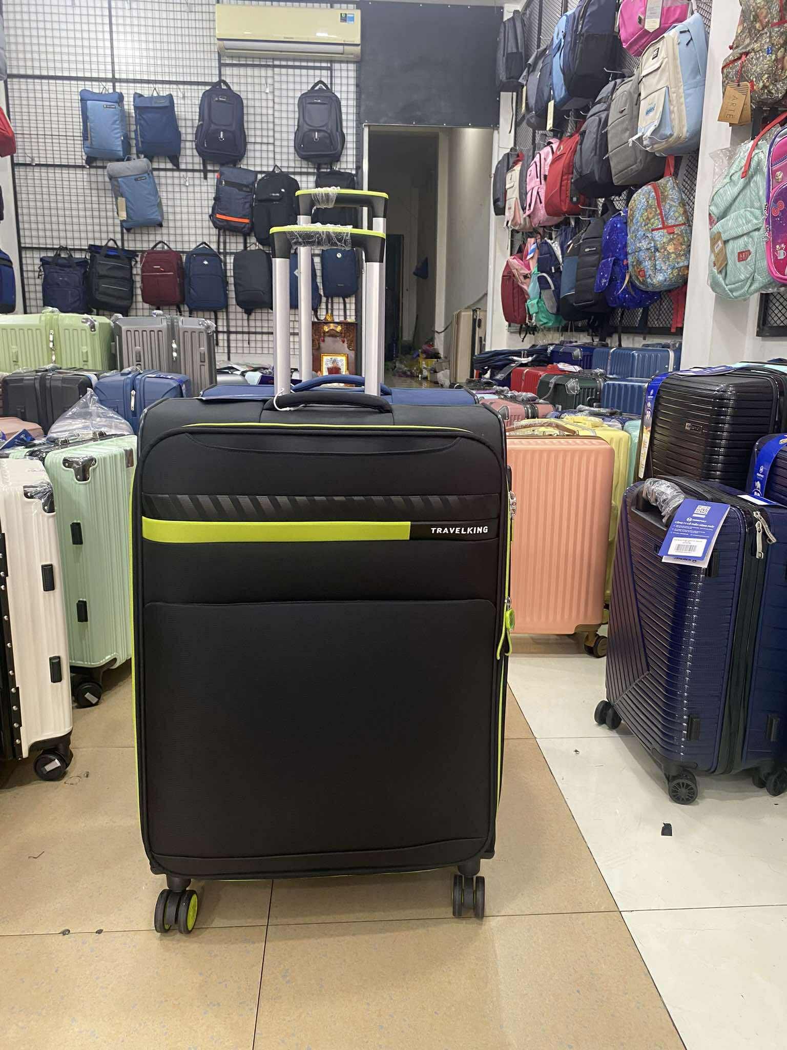 Vali Vải Cao cấp 038 Size 25 Đen