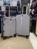 Combo 2 Vali 6008 Size 20&24 Khung Nhôm Khóa Sập Chính hãng Xám bạc
