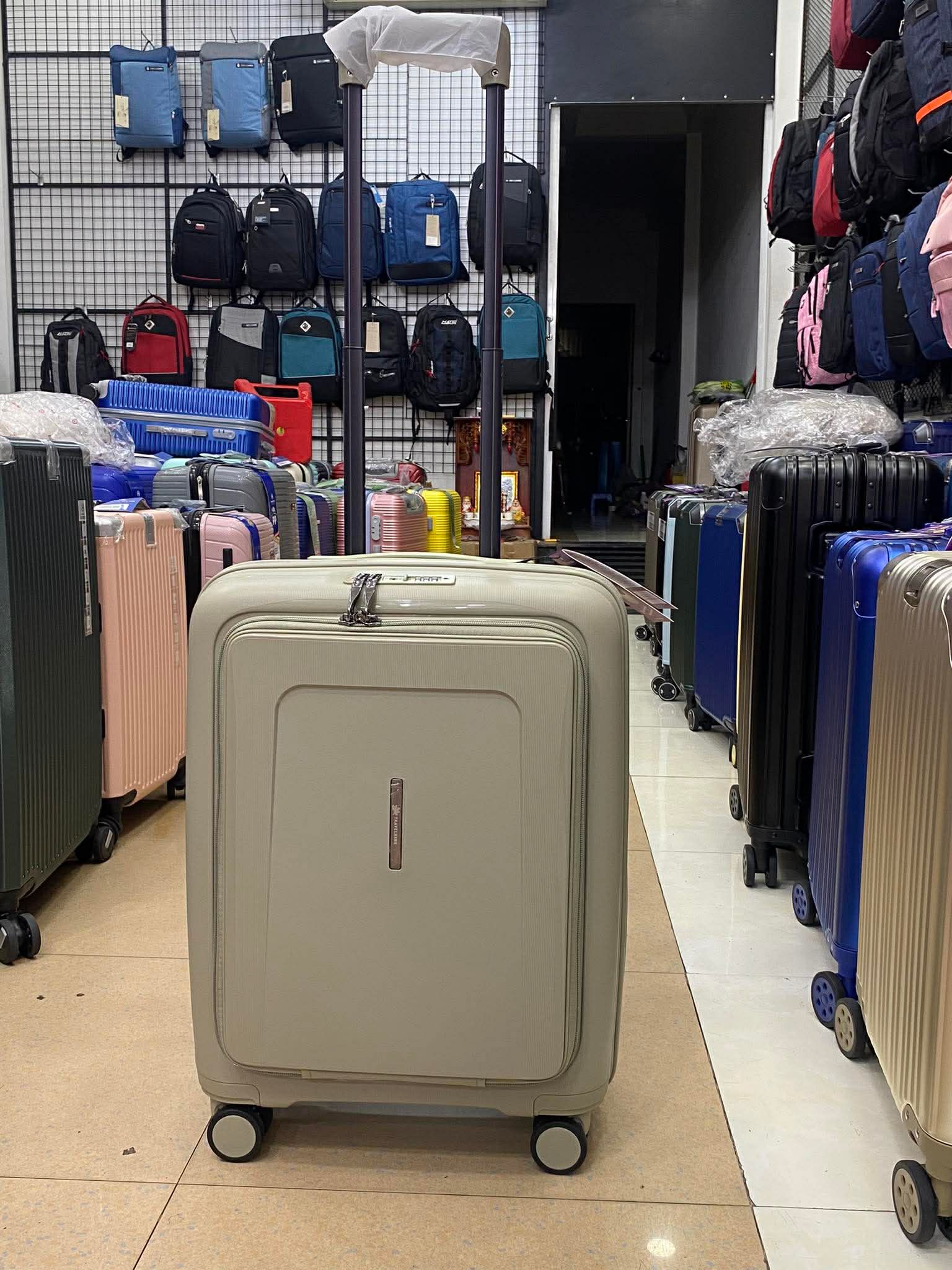 Vali Laptop PP 8807 Size 20 Ghi Xám