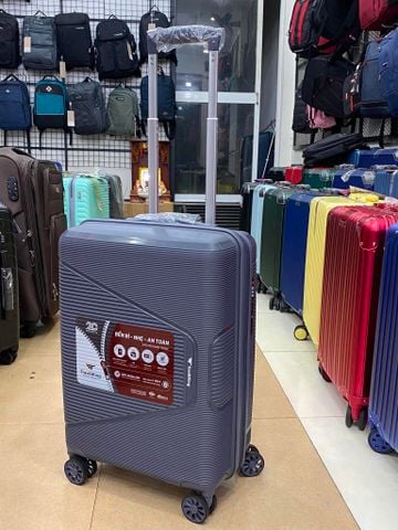 Vali Chống Bể PP8090 Size 20 Ghi Đậm