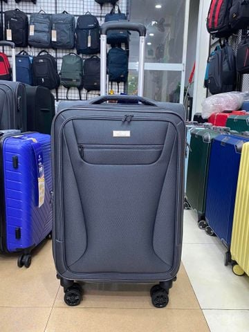 Vali Vải Mã 028 Size 24 Màu Ghi đậm