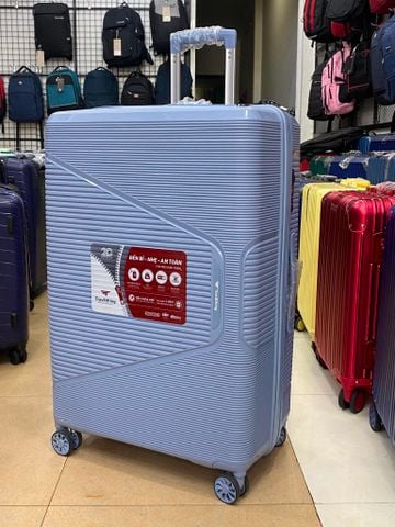 Vali Chống Bể  PP8090 Size 28 Ghi Xanh