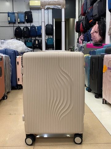 Vali Khung Nhôm Khóa Sập Cao Cấp Chống bể Vỡ 100% Mã 8808 Size 20 Cam đào