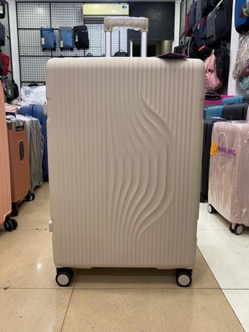 Vali Khung Nhôm Khóa Sập Cao Cấp Chống bể Vỡ 100% Mã 8808 Size 28 Cam đào