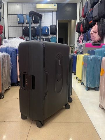 Vali Khung Nhôm, Khung Nhựa PP Nguyên Khối Chống bể Vỡ 100% Mã 8805 Size 24 đen