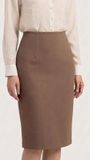  Chân váy nữ bút chì công sở Merriman mã THWSK11 màu BROWN 