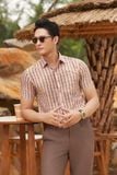  Áo sơ mi nam caro Merriman mã THMOS512 chất liệu bamboo 