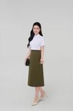  Áo sơ mi nữ công sở màu trắng Merriman mã THFWSS035 