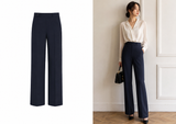  Quần Tây Nữ Ống Suông Merrie Ele mã THGWP07 Màu Xanh Navy 