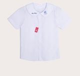  Áo đồng phục nữ cấp 1 hoạ tiết cá voi 
