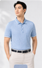  Áo polo cao cấp Merriman mã THHMTS064 màu xanh sọc nhỏ 