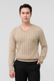  Áo len nam cổ tim Merriman mã THMAL032 màu CREAM 