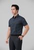  Áo sơ mi nam hoạ tiết Merriman mã THMCS266 ngắn tay màu BLACK 