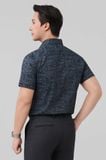  Áo sơ mi nam hoạ tiết Merriman mã THMCS266 ngắn tay màu BLACK 