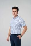  Áo sơ mi nam caro Merriman mã THMOS524 tay ngắn 