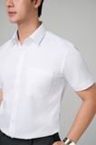  Áo sơ mi trắng nam ngắn tay Merriman mã THMOS526 