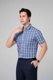  Áo sơ mi nam sợi tre Merriman mã THMOS529 họa tiết caro 