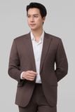 [BÁN THEO SET] Áo vest blazer nam cao cấp caro Merriman mã THMOVA062 màu BROWN 
