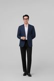  Áo vest blazer nam cao cấp Merriman mã THMOV066 màu NAVY 