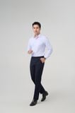  Quần tây nam không ly form classic Merriman mã THGMP088 màu NAVY 
