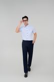  Quần tây có ly Merriman mã THGMPP089 màu Navy 