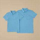  Đồng phục áo polo nam nữ công sở Merriman màu xanh dương 