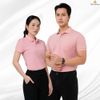 Đồng phục áo polo nam nữ công sở Merriman màu hồng 