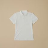  Đồng phục áo polo nam nữ công sở Merriman màu trắng 