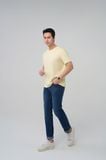  Áo thun cotton nam Merriman mã THMTS061 màu YELLOW 