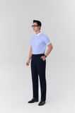  Áo polo cao cấp Merriman mã THHMTS064 màu xanh sọc nhỏ 