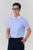 Áo polo cao cấp Merriman mã THHMTS064 màu xanh sọc nhỏ 