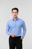  Áo sơ mi nam công sở Merriman mã THFMOL540 chất liệu ngải cứu màu BLUE 