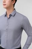  Áo sơ mi nam công sở Merriman mã THFMOL542 chất liệu ngải cứu màu GREY 