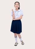  Áo đồng phục học sinh bé gái cấp 1 kiểu dáng nữ sen bèo 