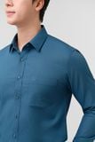  Áo sơ mi nam công sở màu D.BLUE Merriman mã THFMOL539 chất liệu ngải cứu 