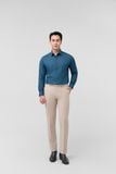  Áo sơ mi nam công sở màu D.BLUE Merriman mã THFMOL539 chất liệu ngải cứu 