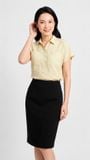  Áo sơ mi nữ dáng suông Merriman mã THWSS027 màu YELLOW 