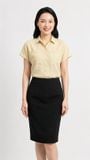  Áo sơ mi nữ dáng suông Merriman mã THWSS027 màu YELLOW 