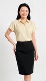  Áo sơ mi nữ dáng suông Merriman mã THWSS027 màu YELLOW 