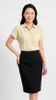  Áo sơ mi nữ dáng suông Merriman mã THWSS027 màu YELLOW 