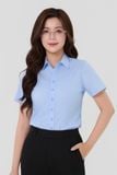  Sơ mi công sở nữ Merrie Ele mã THFWSS040 màu xanh dương 