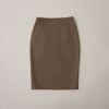  Chân váy nữ bút chì công sở Merriman mã THWSK11 màu BROWN 