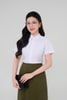  Chân váy nữ form dáng chữ A Merriman mã THGWSK12 màu M.GREEN 
