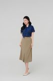  Chân váy nữ form dáng chữ A Merriman mã THGWSK13 màu L.BROWN 