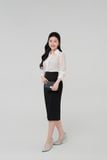  Áo sơ mi nữ dài tay thêu cổ mã THFWSL031 chất liệu mềm nhẹ 