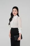  Áo sơ mi nữ dài tay thêu cổ mã THFWSL031 chất liệu mềm nhẹ 