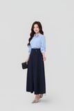  Áo sơ mi nữ công sở cổ nhọn thanh lịch Merrie Ele mã THFWSL038 màu xanh nhạt 